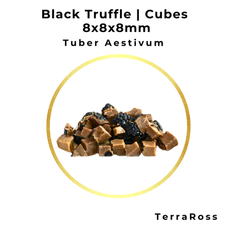 Cubes de truffe noire 8x8x8 mm en saumure