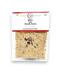 Carnaroli rice with summer black truffle in packaging for gourmet cooking