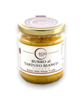 White Truffle Butter Gourmet Edition jar with gold lid and label for luxury flavor